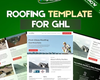 GoHighLevel Roofing Contractor Website Template | GHL Template