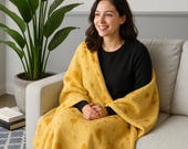 Tortilla Print Sherpa Fleece Blanket, Cozy Burrito Throw Blanket, Funny Gift