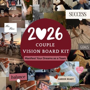 2026 Couple Vision Board Kit Couples Night activities Relationship Goals Future Planning love Digital Prinatble PDF for Couples Affirmation