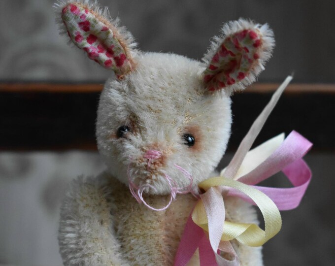 PDF downloadable sewing pattern to make 'Bethany' - 5" Bunny rabbit, instant download pattern, toy rabbit instructions