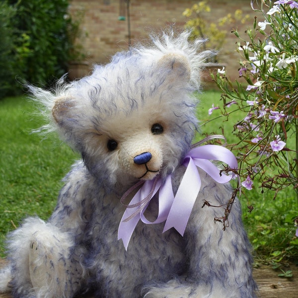 mohair artist bear 'Laura' - 15" L Shaw, Butterfly Bears, OOAK, hand made mohair  teddy, artist teddy, one of a kind, collectors item
