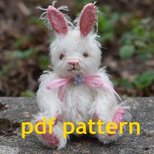 PDF download Pattern to make a 4.5&quot; bunny rabbit  like Flopsy - download