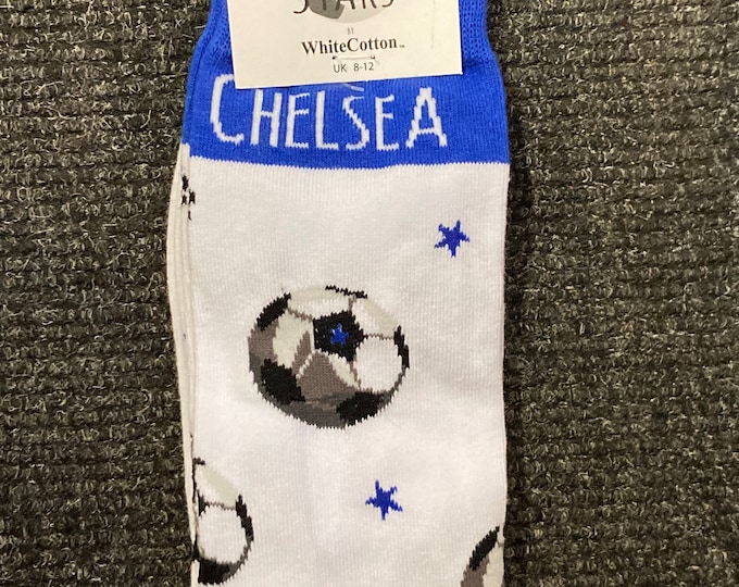 Chelsea Football socks gift - Sizes UK 2 - 7 & UK 8 - 12