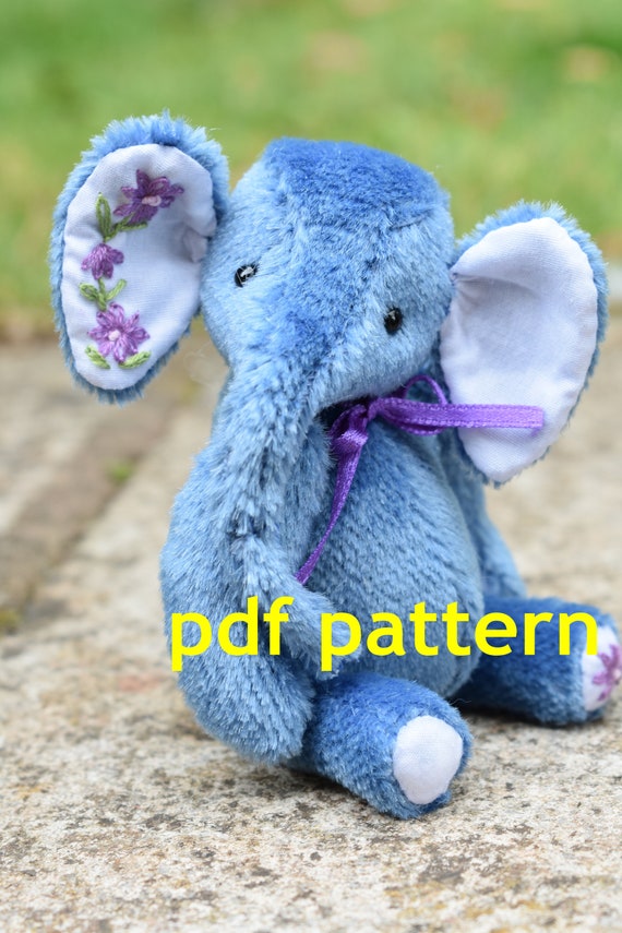 PDF download Pattern to make a 4.5" elephant like Anna - download