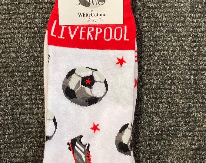 Liverpool Football socks  gift - sizes UK 2 - 7 & UK 8 - 12