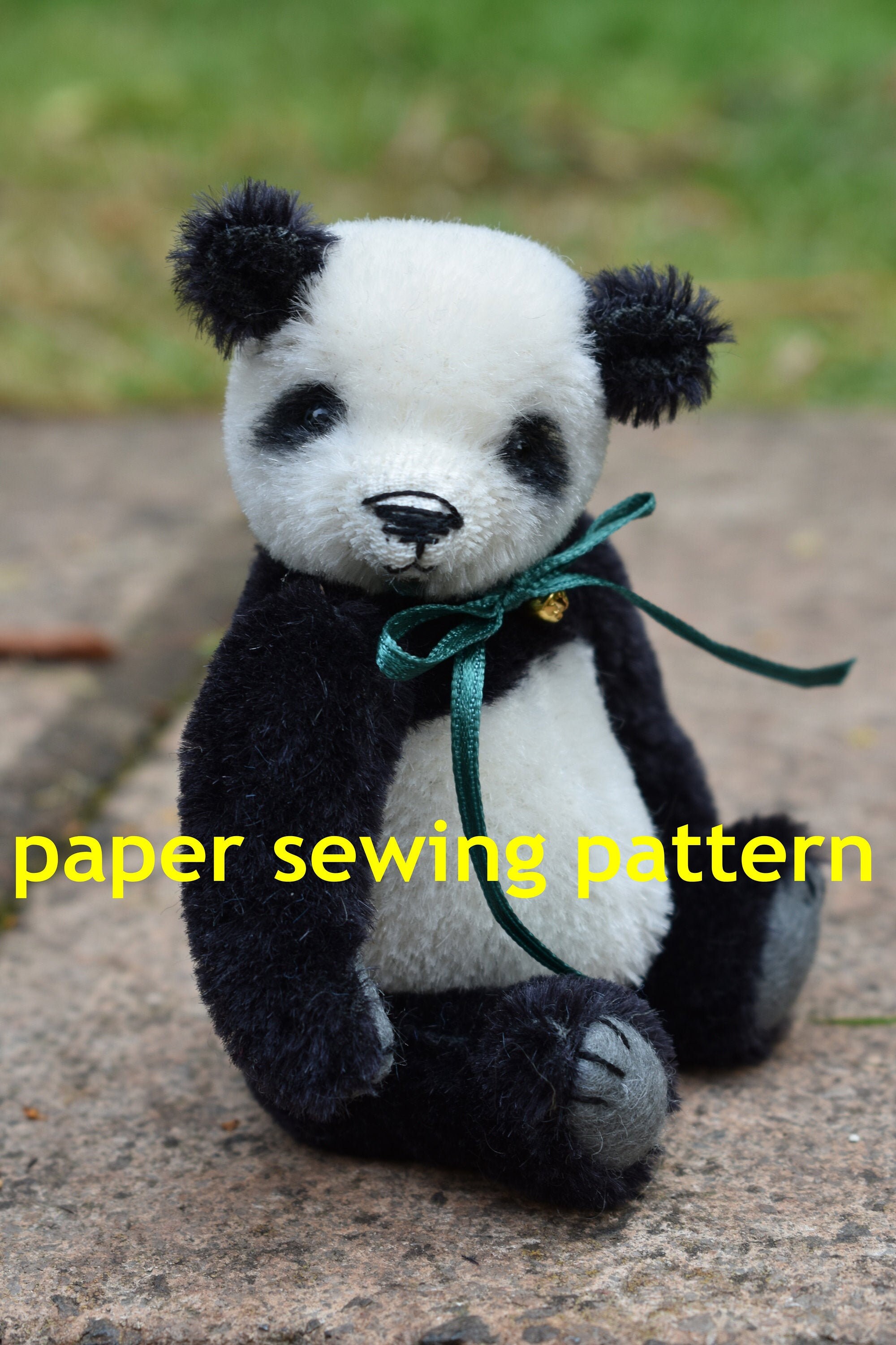 Panda Bear Sewing Pattern, Panda Plush Pattern, Stuffed Animal