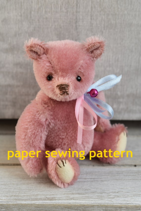 PAPER sewing pattern for 'Ada'- 4.5" miniature bear - Butterfly Bears