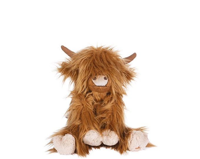 Wrendale 'Gordon' - plush Highland cow - regular 24cm tall