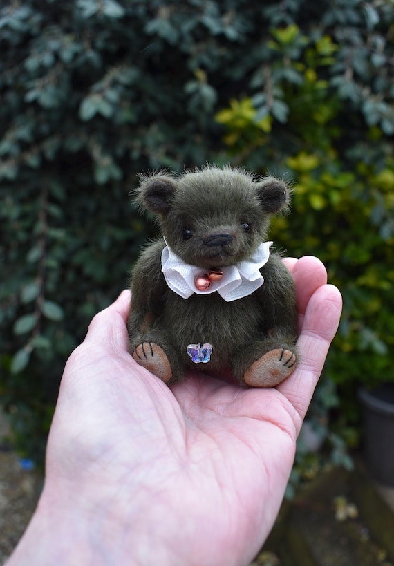 mini 4" Teddy Bear 'Buddy' – Handmade Artist Bear Collectible