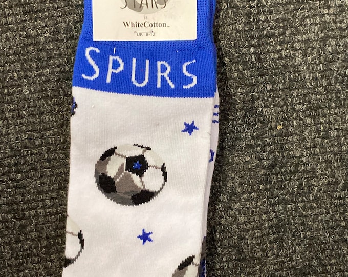 Spurs Football socks gift - Sizes UK 2 - 7 & UK 8 - 12