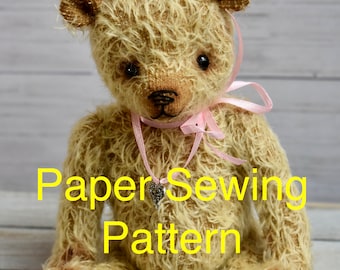 8" Teddy Bear Sewing Pattern – 'Collette' Butterfly Bears (Paper)