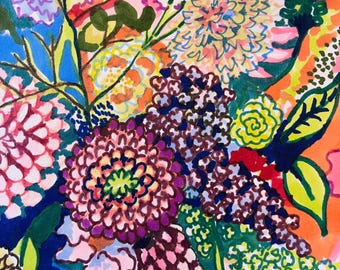 Disegno floreale originale, Isabelsinspirations, regalo per la casa