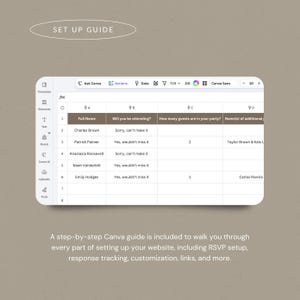 Vintage Wedding Website Template, Elegant Old Money Canva Design (RSVP Included) - V01 image 7