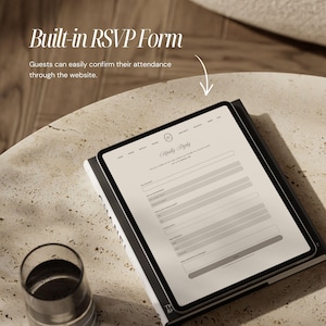 Vintage Wedding Website Template, Elegant Old Money Canva Design (RSVP Included) - V01 image 6