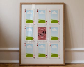 Custom Photo Playing Card Collage, Valentines, Anniversary, Birthday Gift (Digital Download)