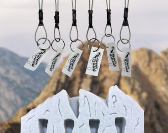Lone Peak Mountain Key Holder with 2 Climbing Keychains Bundle *Updated*