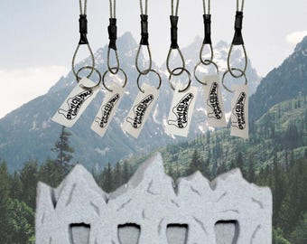 Grand Teton Key Holder with 2 Climbing Keychains Bundle *Updated*