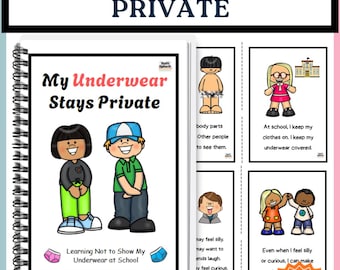 My Underwear Stays Private Social Story | Learning Not to Show My Underwear at School | Body Privacy and Appropriate School Behavior