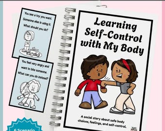 Self-Control Social Story for Kids | Body Safety & Self-Regulation Printable | Preschool and Early Childhood SEL Resource | Calm Behavior