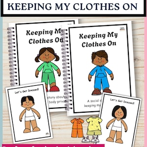 Keeping My Clothes On Social Story | Body Safety for Kids | Personal Boundaries Printable
