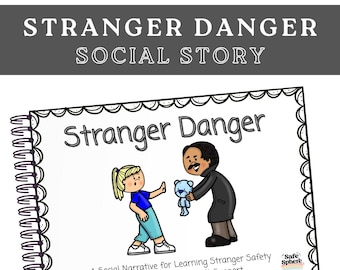 Who Is a Stranger? | Stranger Danger Social Story for Kids | Body Safety Printable | Autism, Special Education, SEL | PreK–2nd Grade