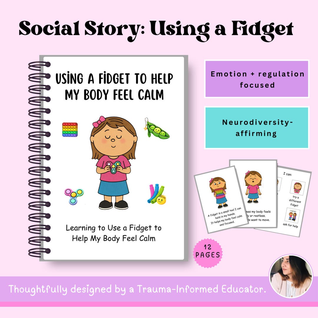 I Can Use a Fidget Social Story | Calming Tools for Kids | Emotional ...