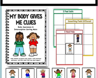My Body Gives Me Clues | Interoception Activity for Kids | Body Awareness Sorting Mats | Kids Abuse Prevention
