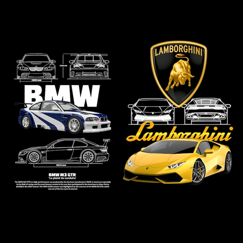 1000+ Car T-shirt Design Bundle + 500 Mockups PNG SVG | JDM Muscle ...