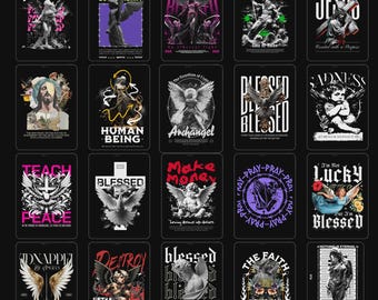 5000+ christelijke streetwear-ontwerpbundel PNG SVG | Op geloof gebaseerde T-shirtafbeeldingen, Jezus SVG-bundel, religieuze kledingontwerpen, commercieel gebruik