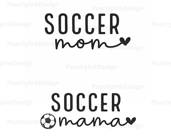 SVG-bundel voetbal moeder | Shirtontwerpen, gesneden bestanden (digitale download)