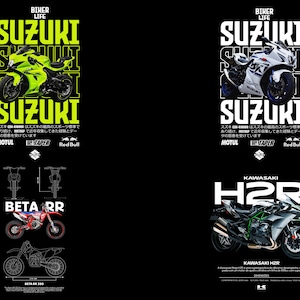 1000+ Motorcycle T-Shirt Design Bundle PNG SVG, Biker Graphics Pack, Vintage Racing Bike Artwork, Commercial Use image 4