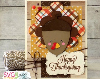 Happy Thanksgiving, Turkey Card, Fall
