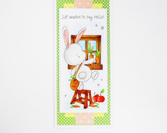 Hello, Bunny, Slimline Card