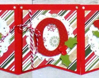 JOY Banner Kit, DIY Banner Kit, Christmas Banner Kit