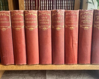 Vintage Charles Dickens Hardback – Illustrated Odhams Press Edition