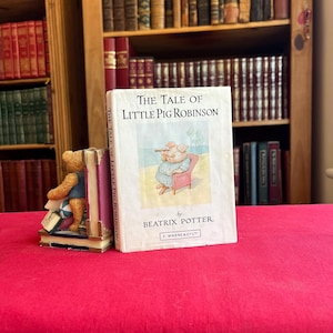 Edición vintage de Beatrix Potter, El cuento del cerdito Robinson – Frederick Warne & Co Ltd – Edición de 1971 con sobrecubierta.