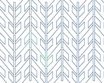 Fletching - Digital Longarm Quilting Design