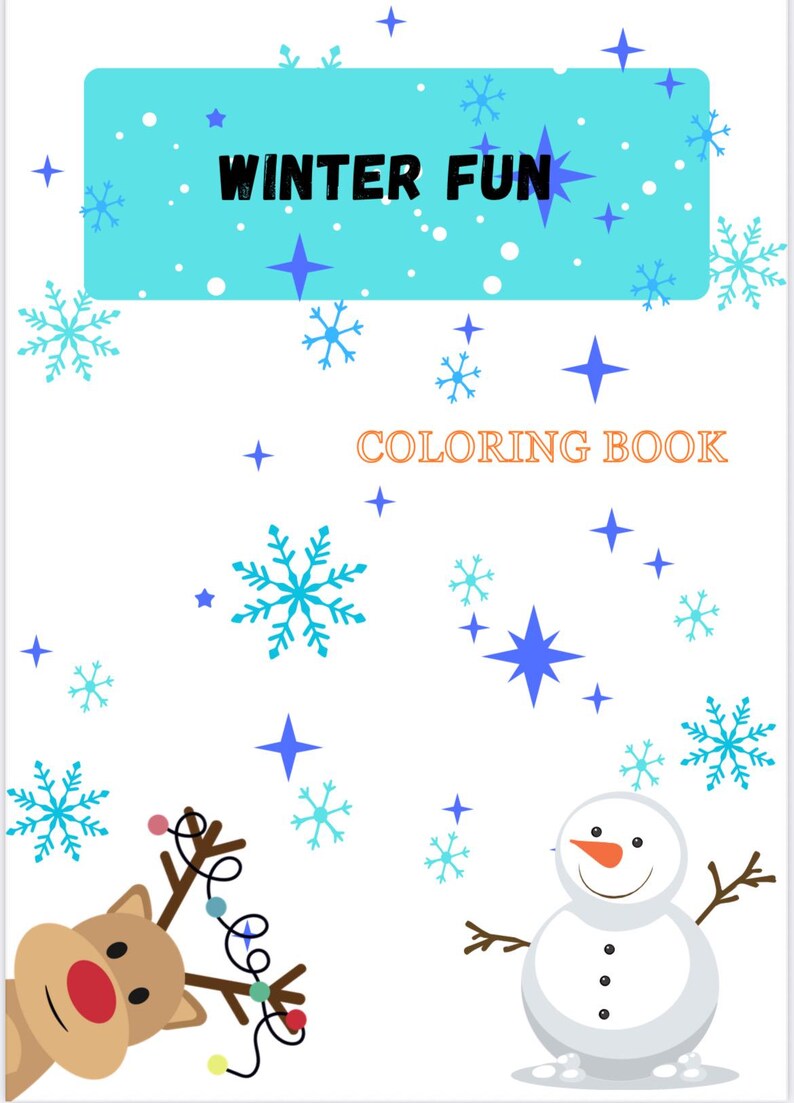 Winter Coloring Book for Kids | Printable Winter Coloring Pages ...