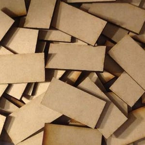 5x Rectangle 40x100mm MDF Miniature Bases Warhammer Laser Cut