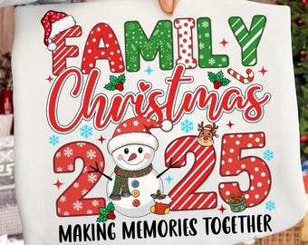 Family Christmas 2025 Png, Funny Matching Xmas Group Holiday Digital Download