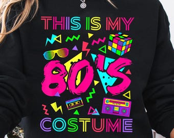 This Is My 80s Costume 80's 90's Party Png, Retro Cassette Instant Download