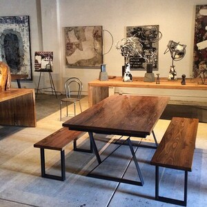 Contemporary Steel Dining Room Table | made in LA