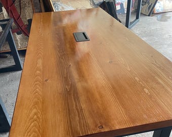 Custom for Karen-Modern Conference Table with Integrated Power