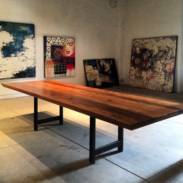 Modern Conference Table — industrial design, handmade in Los Angeles
