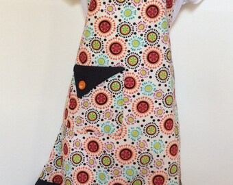 Ladies handmade retro full diners apron