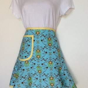 Handmade ladies floral half apron