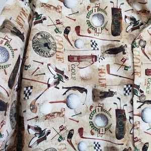 Mens golf print shirt