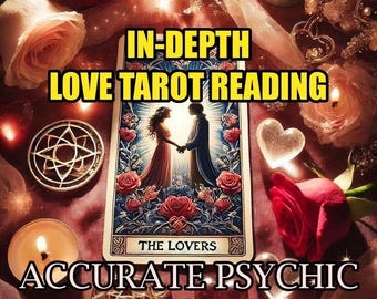 IN Tiefe Liebe Lesung • Personalisierte Tarot & Psychic Lesung • Beziehung Anleitung • Zukünftige Liebesvorhersagen, Same Hour Detaillierte Lesung