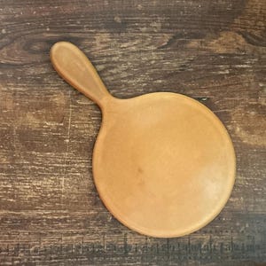Round Celluloid Hand Mirror-Vintage Mirror-Ladies Vanity Mirror-Bevelled Mirror-Ladies Hand Held Mirror-Imitation Ivory Celluloid Mirror