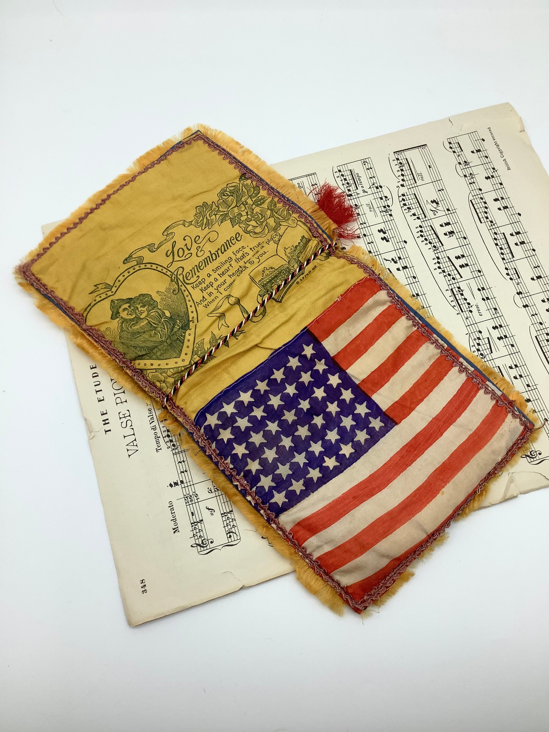 WW1 Militaria-silk Love Letter-ww1 Silk Memorabilia-sentimental Cloth ...